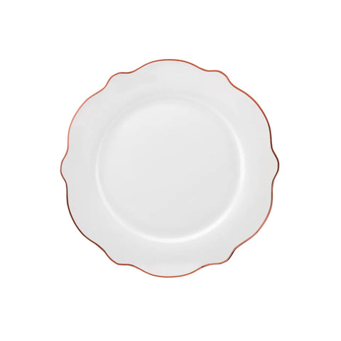 Service de table en porcelain Karaca Rose Wave Shape pour 6 personnes, 27 pièces