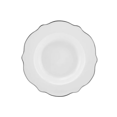 Service de table Karaca Daisy Platinium Wave Shape pour 6 personnes, 27 pièces