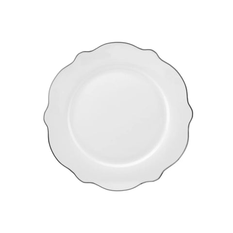 Service de table Karaca Daisy Platinium Wave Shape pour 6 personnes, 27 pièces