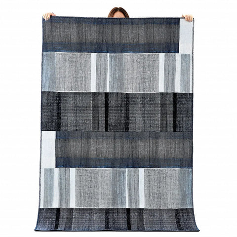 Tapis Kasmır Halı Décoratif Art Trend, Profond Bleu 80X150