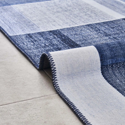 Tapis Kasmır Halı Décoratif Art Trend, Profond Bleu 80X150