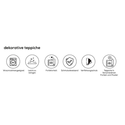 Tapis Kasmır Halı Décoratif Art Trend, Profond Bleu 80X150