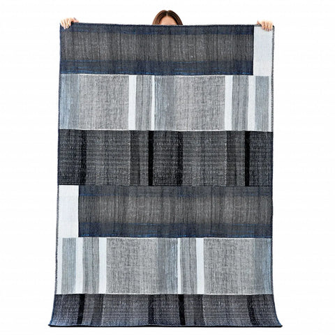 Tapis Kaşmir Halı Décoratif Art Trend Profond Bleu 180X280