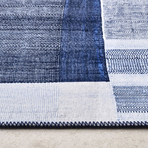 Tapis Kaşmir Halı Décoratif Art Trend Profond Bleu 180X280