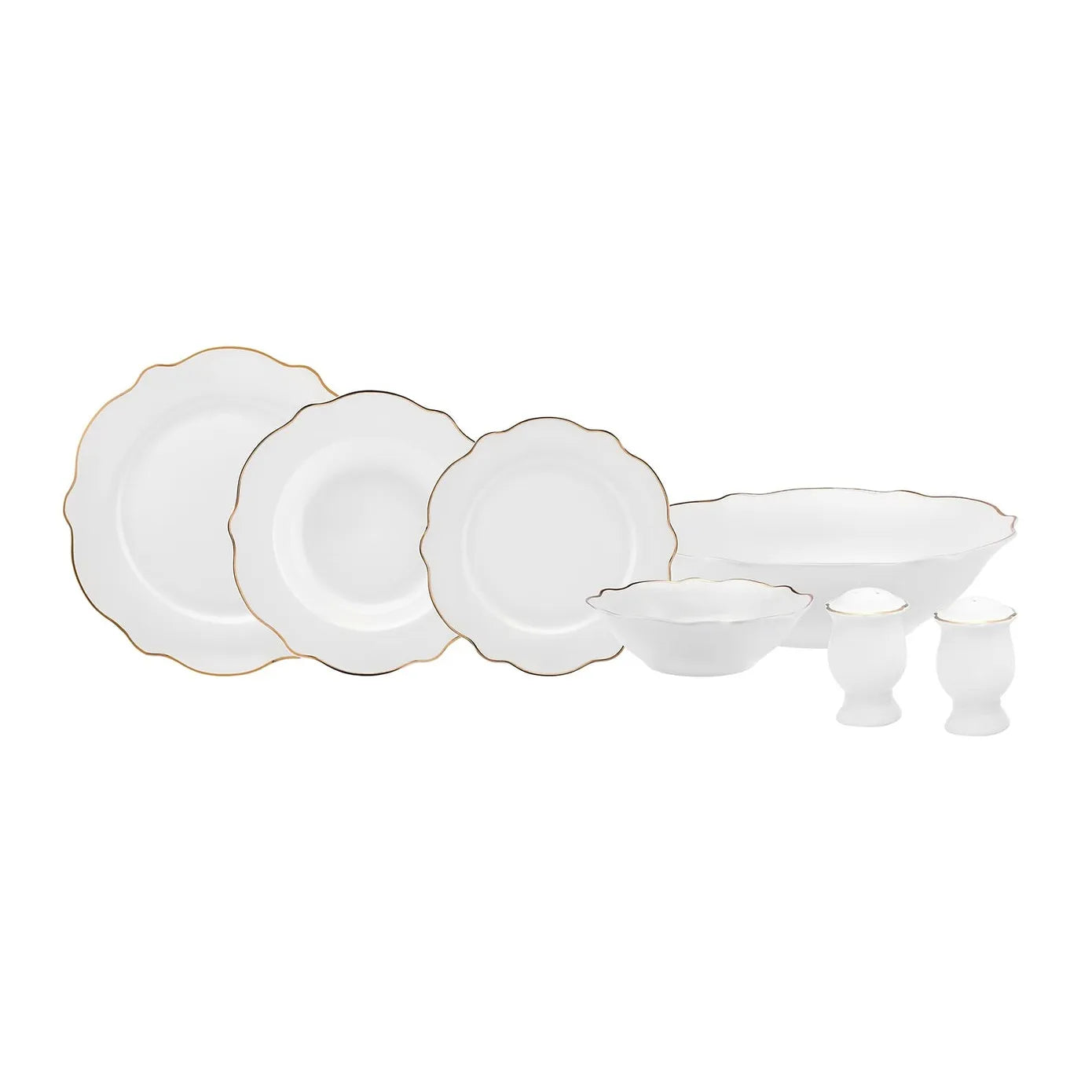 Service De Table Hekka Karaca – 18 Pièces Pour 6 Personnes (assiettes, Bols) – En Stoneware, Micro-ondable
