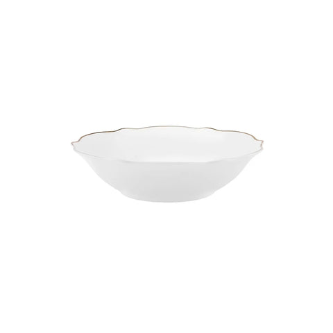 Service de table Karaca Daisy Gold Wave Shape pour 6 personnes avec saladier, 27 pièces 