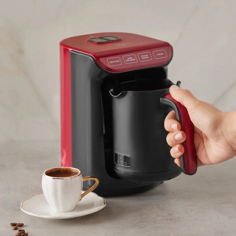Machine à café Karaca Hatır avec fonction torréfaction, rouge