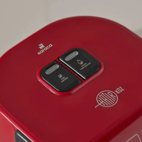 Machine à café Karaca Hatır avec fonction torréfaction, rouge