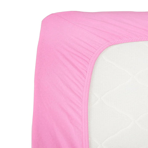 Drap-housse Karaca Home en tissu peigné pour lit simple, fuchsia