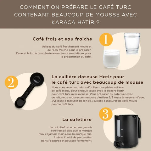 Machine à café Karaca Hatır Mod pour café turc au lait, 1 000 W, anthracite