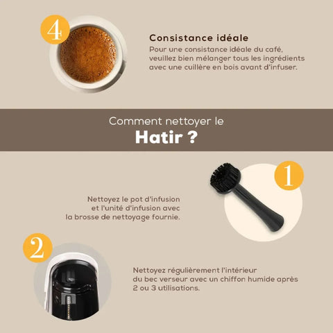 Machine à café Karaca Hatır Mod pour café turc au lait, 1 000 W, anthracite