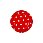 Assiette à dessert Karaca Polka Dot en porcelaine, 19 cm, rouge