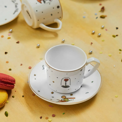 Coffret de tasses à café Karaca Le Petit Prince pour 6 personnes, 80 ml
