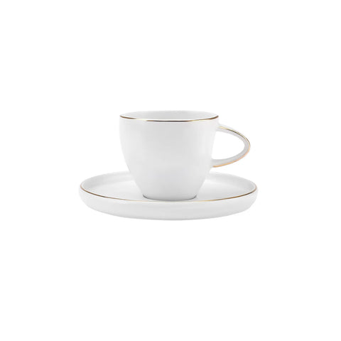 Service Petit Déjeuner Karaca Streamline Sunset pour 6 personnes, 28 pièces, or