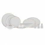 Service de table Karaca Rowan pour 12 personnes, 69 pièces, New Generation Bone, or