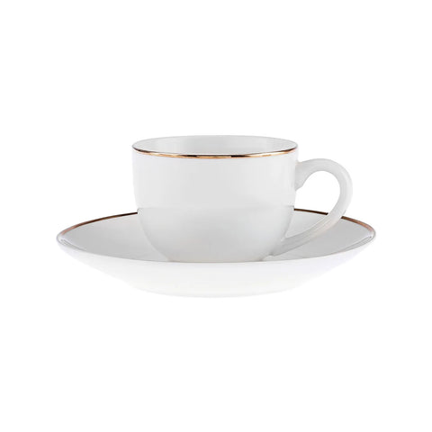 Service de table Karaca Rowan pour 12 personnes, 69 pièces, New Generation Bone, or