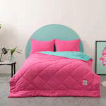 Karaca Home Smart Comfort framboise 100% microfibre Ensemble couette et drap de lit