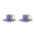 Coffret de tasses à café Karaca Gülhane pour 2 personnes 80 ml