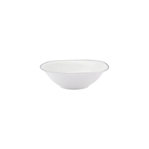 Service de table Karaca Roman pour 6 personnes avec plat de présentation, 27 pièces carrées/rectangulaires, platine 