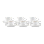 Coffret de tasses à café, Karaca Milieu pour 6 personnes