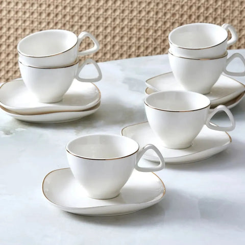 Coffret de tasses à café, Karaca Milieu pour 6 personnes