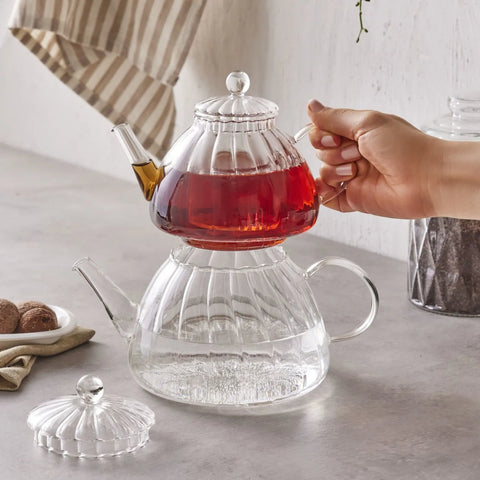 Théière et bouilloire Karaca Lori en verre