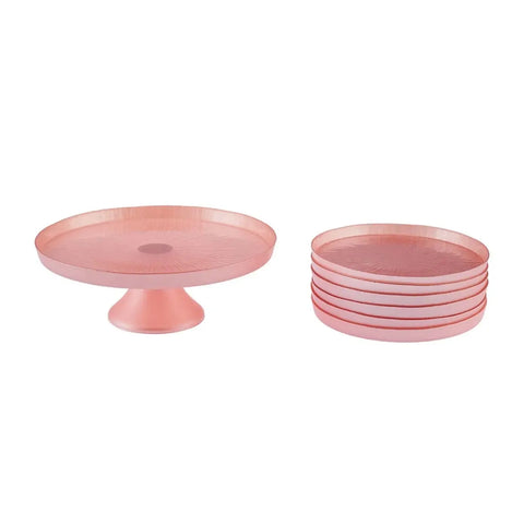 Service à dessert Karaca Lily Rosa, 7 piéces