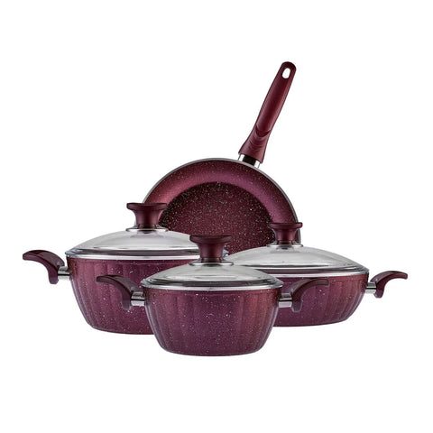 Batterie de cuisine Cookplus Biogranit Dream, 7 pièces, violet