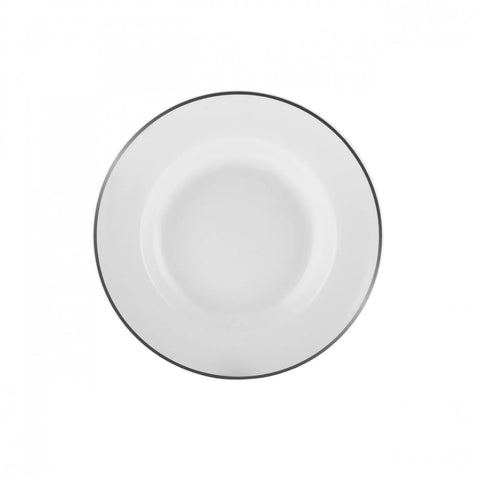 Service de table en porcelaine Karaca Rebeca Platinium pour 6 personnes, 24 pièces