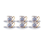 Coffret de tasses à café Karaca Finike pour 6 personnes, 80 ml