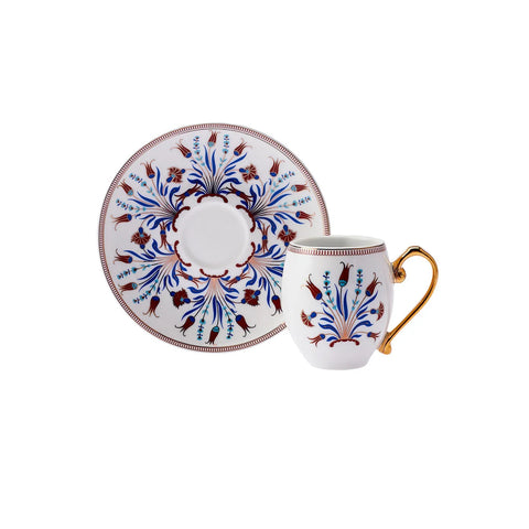 Coffret de tasses à café Karaca Finike pour 6 personnes, 80 ml