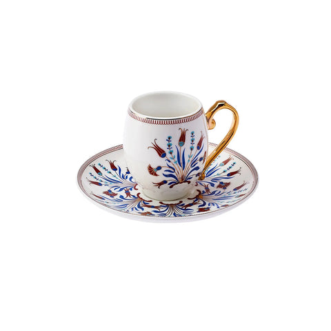 Coffret de tasses à café Karaca Finike pour 6 personnes, 80 ml
