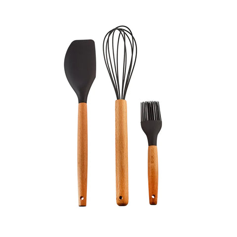Set de Couteaux et Ustensiles de Service Karaca Burby Wood 14 Pièces