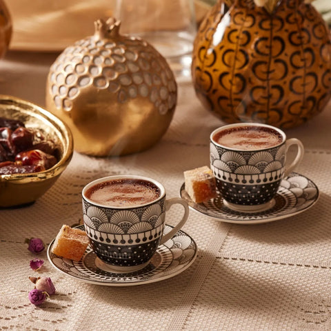 Coffret de tasses à café Karaca Aysel, 6 personnes, 85 ml