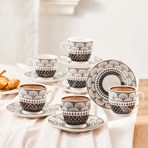 Coffret de tasses à café Karaca Aysel, 6 personnes, 85 ml