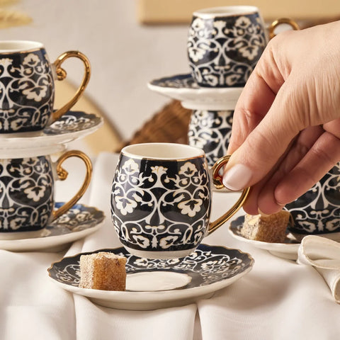 Coffret de tasses à café Karaca Serik, 6 personnes, 90 ml