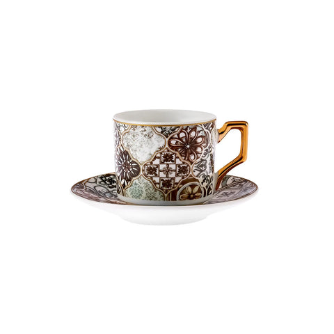 Coffret de tasses à thé Karaca Milas New Bone, 2 personnes, 230 ml