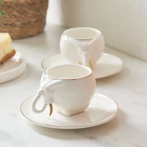 Coffret de tasses à café Karaca Fil pour 2 personnes, 90 ml