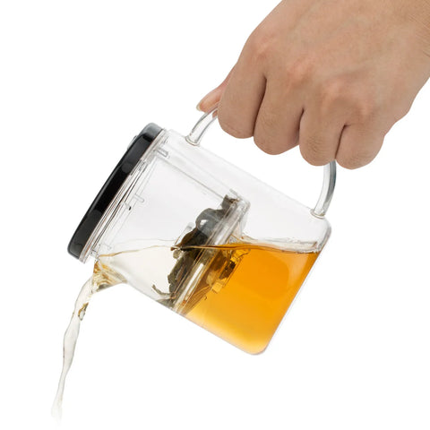 Cafetière à piston Karaca Thé Brewy, 350 ml,