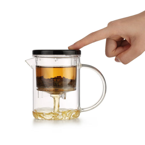Cafetière à piston Karaca Thé Brewy, 350 ml,
