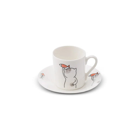 Coffret de tasses à café Karaca Chat pour 2 personnes, 80 ml