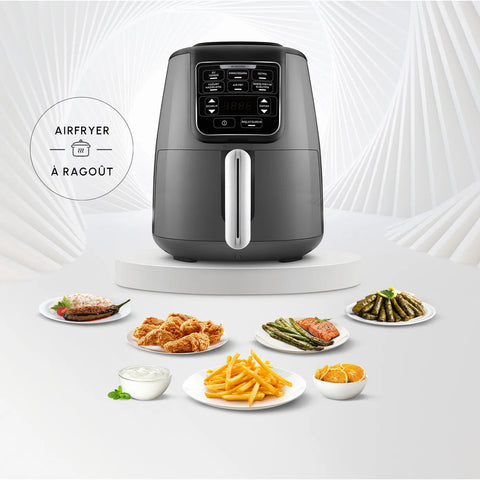 Karaca Air Cook XL 2 en 1 Airfryer Space parlant, gris