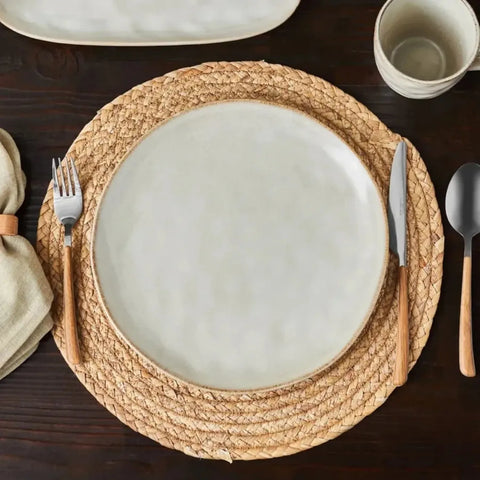 Assiette de table Karaca Aria Reactive Glaze, 27cm, Beige