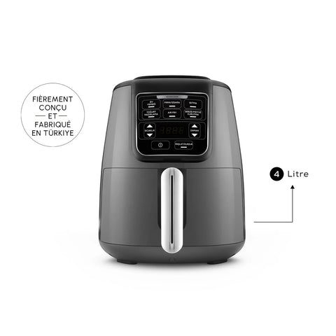 Karaca Air Cook XL 2 en 1 Airfryer Space parlant, gris