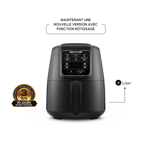 Karaca Air Cook Köz XL Airfryer, noir brillant