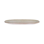 Assiette ovale Karaca Aria Reactive Glaze, 38cm, Beige