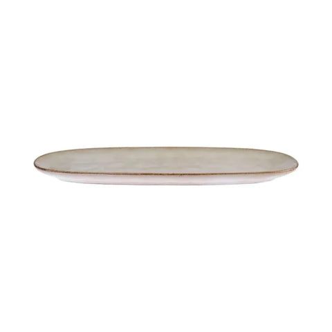 Assiette ovale Karaca Aria Reactive Glaze, 38cm, Beige