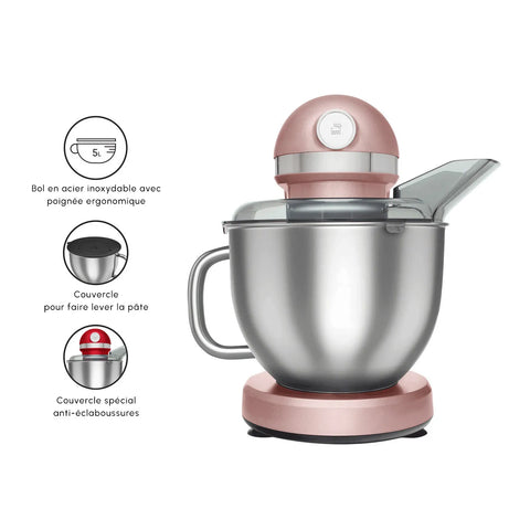 Robot multifonctions Karaca Mastermaid Chef Pro avec 2e bras 1 750 W, rosegold