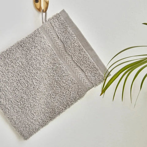 Fibre de bain Karaca Wheat 100% coton, Light Grey, 16X22 cm