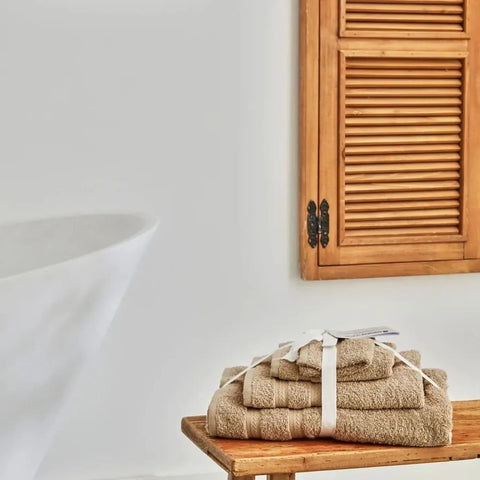 Set de serviettes Karaca Wheat 100% coton, mocha